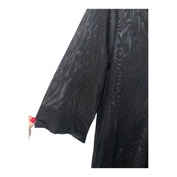 Tommy Bahama Black Sheer Swimsuit Coverup, Small - Picture 7 of 8